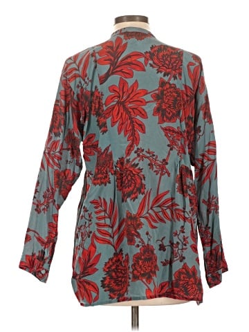 Johnny Was Long Sleeve Silk Top (view 2)