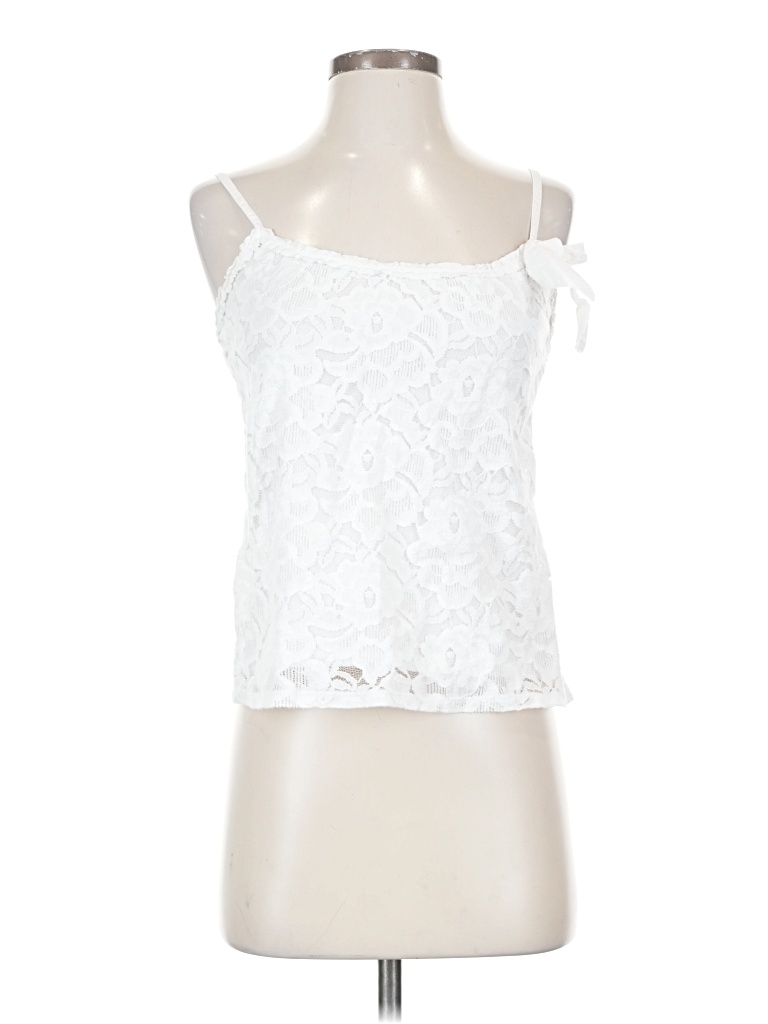 Pre-owned Hollister Sleeveless Blouse In White