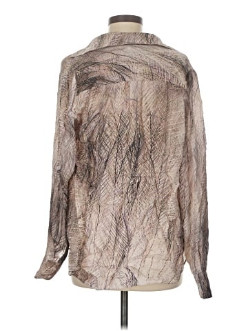 Haute Hippie Long Sleeve Silk Top (view 2)