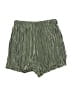 Unbranded 100% Polyester Stripes Green Shorts Size M - photo 1
