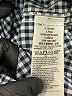 Gap 100% Cotton Houndstooth Blue Long Sleeve Button-Down Shirt Size 3 - photo 3