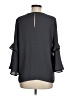 Ann Taylor LOFT 100% Polyester Gray 3/4 Sleeve Blouse Size M - photo 2