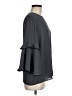 Ann Taylor LOFT 100% Polyester Gray 3/4 Sleeve Blouse Size M - photo 4