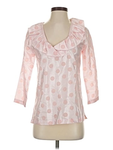 Devon Baer 3/4 Sleeve Silk Top (view 1)