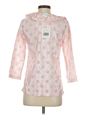 Devon Baer 3/4 Sleeve Silk Top (view 2)