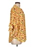 Vince Camuto 100% Polyester Yellow 3/4 Sleeve Blouse Size L - photo 4