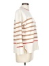Tahari Stripes Ivory Turtleneck Sweater Size L - photo 4