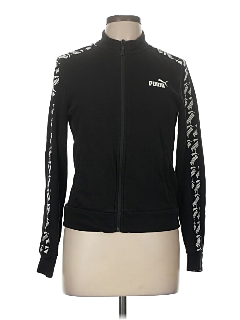 Pre-owned Puma Cardigan Sweater In Black