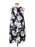 1.State 100% Polyester Tropical Black Casual Dress Size L - photo 2
