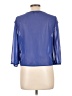 Mine 100% Polyester Blue 3/4 Sleeve Blouse Size L - photo 2