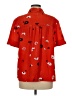 Jason Wu Print Red Short Sleeve Blouse Size 6 - photo 2
