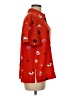 Jason Wu Print Red Short Sleeve Blouse Size 6 - photo 4
