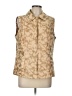 Weekends by Chico's 100% Polyester Gold Vest Size Lg (2) - photo 1