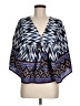 Assorted Brands 100% Polyester Blue 3/4 Sleeve Blouse Size M - photo 1