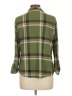 Just Be... Plaid Green 3/4 Sleeve Blouse Size L - photo 2