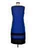 NY Collection Color Block Blue Casual Dress Size M - photo 2