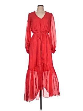 strapless open back dress Solid Cup Detail Cami Dress In Red