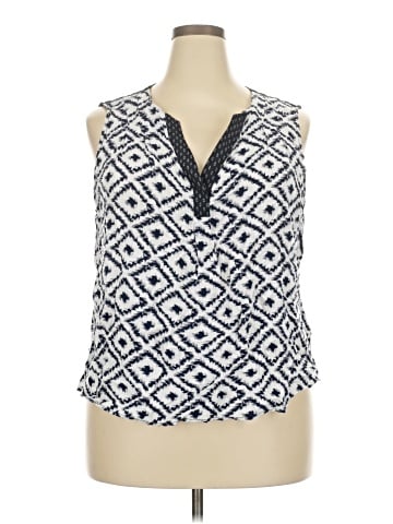 Skies Are Blue Sleeveless Blouse (view 1)