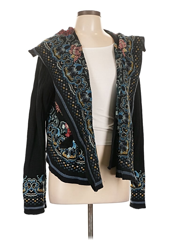 Pre-owned Johnny Was Kimono In Black