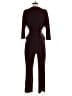 Express Solid Burgundy Jumpsuit Size S - photo 2