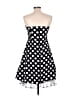 Snap Polka Dots Black Cocktail Dress Size 11 - photo 2