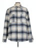 Zara Plaid Blue Fleece Size L - photo 1