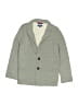 Maison Kids 100% Cotton Solid Gray Blazer Size 10 - photo 1