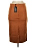 Chartou 100% Polyester Solid Brown Casual Skirt Size XS - photo 2