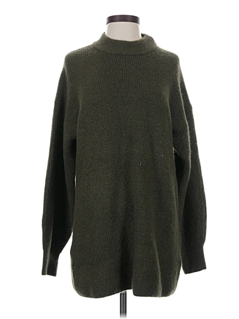 H&m Turtleneck Sweater In Green