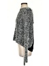 Lapis Tweed Silver Turtleneck Sweater Size S - photo 5