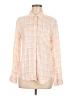 Rails 100% Rayon Plaid Pink Long Sleeve Button-Down Shirt Size M - photo 1