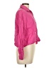 Zara Pink 3/4 Sleeve Button-Down Shirt Size L - photo 4