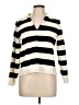 T Tahari Stripes Ivory Black Pullover Sweater Size L - photo 1