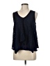Green Envelope Blue Sleeveless Blouse Size M - photo 1
