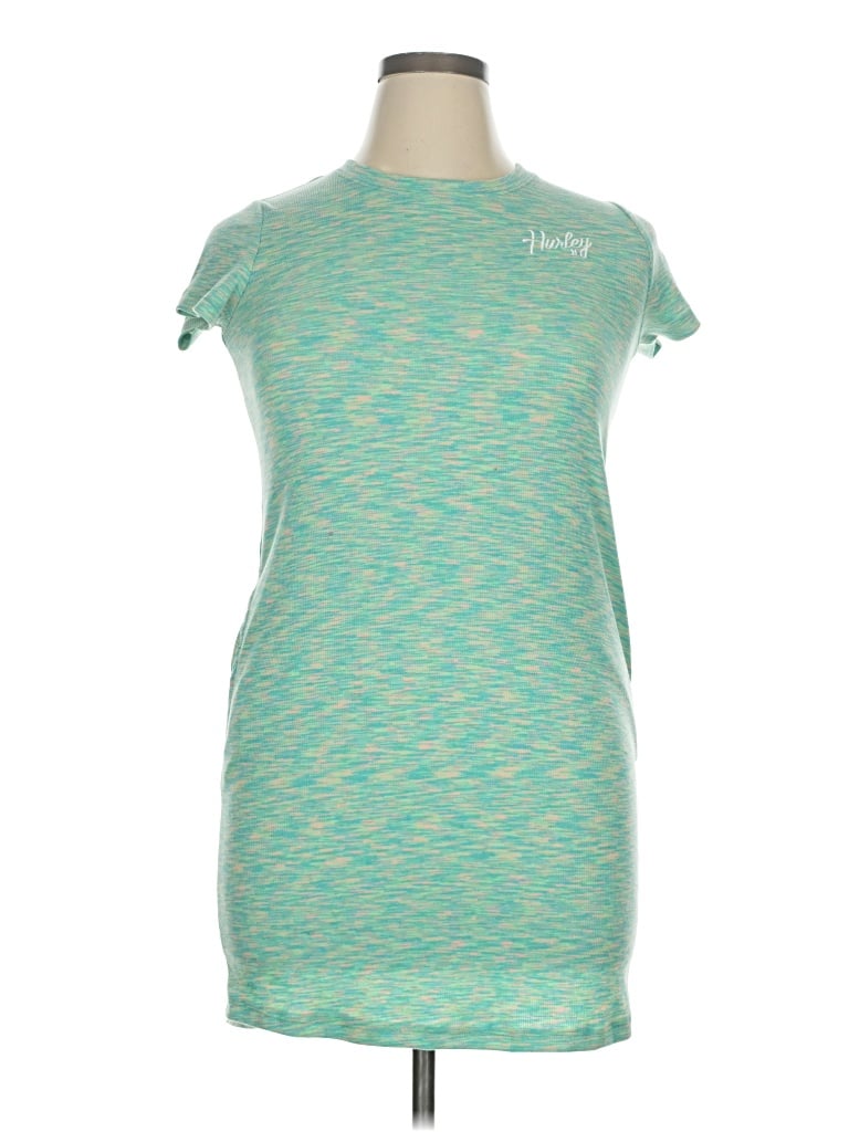 Pre-owned Hurley Casual Dress In Blue