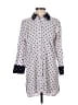 Chico's Polka Dots Silver Long Sleeve Blouse Size Sm (0.5) - photo 1