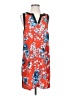 Kensie Print Orange Casual Dress Size S - photo 1