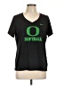 Nike 100% Polyester Black Short Sleeve T-Shirt Size L - photo 1