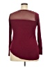 Splash Burgundy Long Sleeve Top Size 2X - photo 2