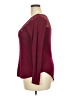 Splash Burgundy Long Sleeve Top Size 2X - photo 5