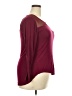 Splash Burgundy Long Sleeve Top Size 2X - photo 4