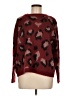 RXB 100% Acrylic Animal Print Burgundy Pullover Sweater Size M - photo 1