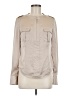Karen Millen 100% Polyester Tan Long Sleeve Blouse Size 8 - photo 1