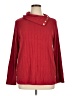 Rafaella Solid Red Turtleneck Sweater Size XL - photo 1