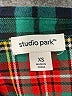 Studio Park Plaid Green Long Sleeve Blouse Size XS - photo 7