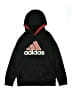 Adidas 100% Polyester Black Zip Up Hoodie Size 10 - 12 - photo 1