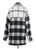 Divided by H&M Plaid Gray Coat Size S - photo 2