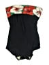 Gottex Floral Black One Piece Swimsuit Size 8 - photo 1