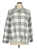 Talbots Outlet Plaid Gray Long Sleeve Button-Down Shirt Size XL - photo 1