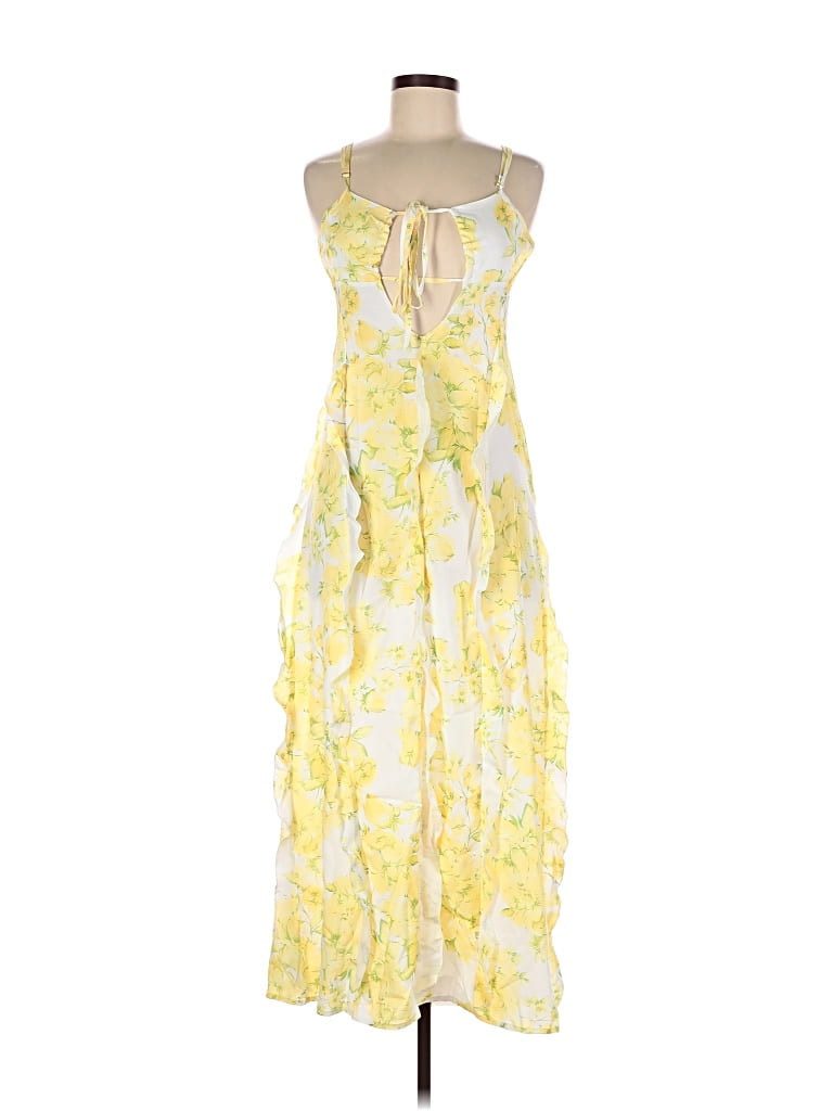 Pre-owned Unbranded Casual Dress In Yellow
